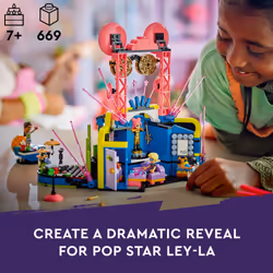 LEGO Friends Heartlake City Music Talent Show Building Kit  Social-Emotional Musical Toy for Kids to Play Together with 4 Mini-Doll Characters  Music