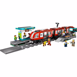 LEGO City Downtown Streetcar and Station Train Set - Kids Toy Train Building Set for Pretend Play & Imagination  Ages 7+ - Gift Ideas for Boys & Girls - Additional view 3