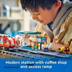 LEGO City Downtown Streetcar and Station Train Set - Kids Toy Train Building Set for Pretend Play & Imagination  Ages 7+ - Gift Ideas for Boys & Girls - Additional view 4