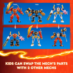 LEGO NINJAGO Kais Elemental Fire Mech Action Figure  Mini Ninja Toy fo