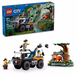 LEGO City Jungle Explorer Off-Road Truck Jungle Toy Building Set for Kids Aged 6 and Up Fun Birthday Gift Idea Off-Road To ...