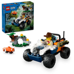 LEGO City Jungle Explorer ATV Red Panda Mission Car Toy  Fun Summer Toy for Kids Ages 6 and Up  Jungle Explorer Minifigure & Animal Figure Included  O