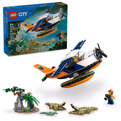 LEGO City Jungle Explorer Water Airplane Toy - Kids Toy Adventure Building Set for Boys and Girls Ages 6+ - with 2 Minifigur ...