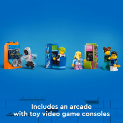 LEGO City Robot World Roller-Coaster Park Adventure Toy  Arcade Themed Roller Coaster Set with Posable Mech Action Figure and 8 Minifigures  Creative - Additional view 4