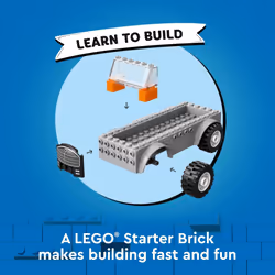 LEGO City Tow Truck and Sports Car Repair Building Set  Kids Gift Idea with 2 Minifigures and Accessories Including a Cochlear Implant  Pretend Play T - Additional view 4