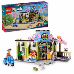 LEGO Friends Heartlake City Caf? Shop Toy for Kids Bakery Building Set Birthday Gift Idea for Girls and Boys Ages 6 Years a ...