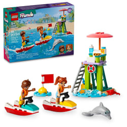 LEGO Friends Beach Water Scooter  Lifeguard Toy Building Set for Kids  Beach Toy Gift Idea for Girls and Boys Ages 5 Years and Up with 2 Mini Dolls an