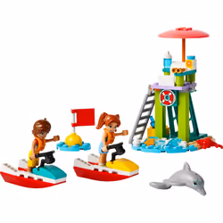 LEGO Friends Beach Water Scooter  Lifeguard Toy Building Set for Kids  Beach Toy Gift Idea for Girls and Boys Ages 5 Years and Up with 2 Mini Dolls an - Additional view 4