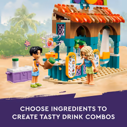 LEGO Friends Beach Smoothie Stand  Kids Pretend Play Food Set  Beach Toy Gift Idea for Girls and Boys Ages 6 and Up with 2 Mini Dolls  a Turtle Toy Fi - Additional view 3