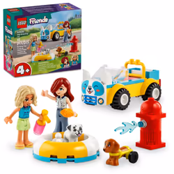 LEGO Friends Dog Grooming Car Toy Building Toy for Kids Who Love Animals and Nature Comes with 2 Mini Doll Characters and 2 ...