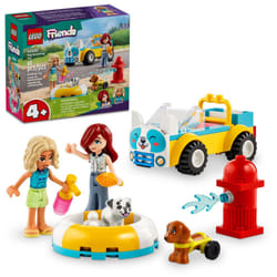 LEGO Friends Dog Grooming Car Toy  Building Toy for Kids Who Love Animals and Nature  Comes with 2 Mini Doll Characters and 2 Dog Toy Figures  Vet Toy