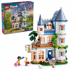 LEGO Friends Castle Bed and Breakfast Hotel Playset for Kids Ages 12 and Up  with 4 Mini Dolls  a Dog Toy Figure and Accessor ...
