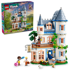 LEGO Friends Castle Bed and Breakfast Hotel Playset for Kids Ages 12 and Up  with 4 Mini Dolls  a Dog Toy Figure and Accessories  Castle Toy Gift Idea
