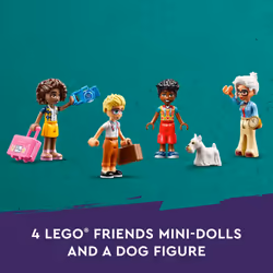 LEGO Friends Castle Bed and Breakfast Hotel Playset for Kids Ages 12 and Up  with 4 Mini Dolls  a Dog Toy Figure and Accessories  Castle Toy Gift Idea