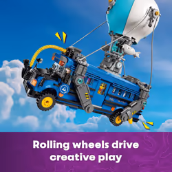 LEGO Fortnite Battle Bus - Collectible Fortnite Toy for Kids  Boys and Girls  Ages 10+ - Pretend Play Set with 9 Minifigures from Video Game - Gift Id