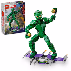 LEGO Marvel Green Goblin Construction Figure - Building Toy for Boys & Girls  Ages 8+ - Marvel Villain Action Figure W/Glider ...