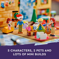 LEGO Friends 2024 Advent Calendar  Christmas Toy with 5 Characters and 3 Animals Included  Kids Building Kit for Girls and Boys Ages 6 and Up  Christm