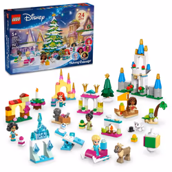 LEGO Disney Advent Calendar 2024 Kids Building Kit Game Toy with 5 Micro Doll Figures Fun Christmas Toys for Kids Disney ...