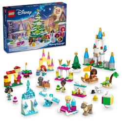 LEGO Disney Advent Calendar 2024  Kids Building Kit  Game Toy with 5 Micro Doll Figures  Fun Christmas Toys for Kids  Disney Gift for Girls and Boys A