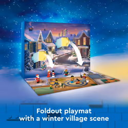 LEGO City 2024 Advent Calendar  Holiday Countdown Gift for Ages 5 and Up  24 Surprises for Kids  Fun Miniature Christmas Figures with Festiv