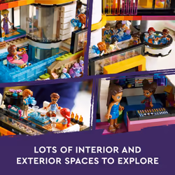 LEGO Friends Andrea's Modern Mansion Doll House - 4 Story Toy House Building Toy Set for Kids  Girls and Boys  Ages 14+ - Includes 11 Characters - Gif