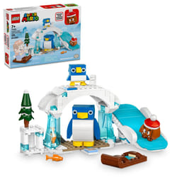 LEGO Super Mario Penguin Family Snow Adventure Expansion Set  Build and Display Toy for Kids  Includes a Goomba Figure and Baby Penguin  Gift for Game