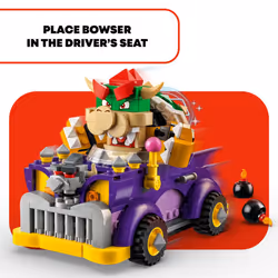LEGO Super Mario Bowsers Muscle Car Expansion Set  Collectible Bowser Toy for Kids  Gift for Boys  Girls and Gamers Ages 8 and Up  71431