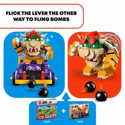 LEGO Super Mario Bowsers Muscle Car Expansion Set  Collectible Bowser Toy for Kids  Gift for Boys  Girls and Gamers Ages 8 and Up  71431 - Additional view 4