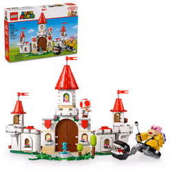LEGO Super Mario Battle with Roy at Peachs Castle  Nintendo Character Mario Toy for Kids  Castle Toy & Adventure Set  Super M ...