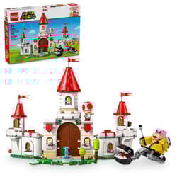 LEGO Super Mario Battle with Roy at Peachs Castle  Nintendo Character Mario Toy for Kids  Castle Toy & Adventure Set  Super Mario Gift for Girls  Boys