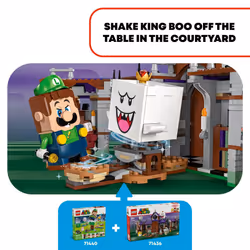 LEGO Super Mario King Boo's Haunted Mansion - Building Toy for Kids Ages 8+ - Mario Toy W/ 4 Minifigures - Gift for Boys  Girls  & Gamers - 71436 - Additional view 4