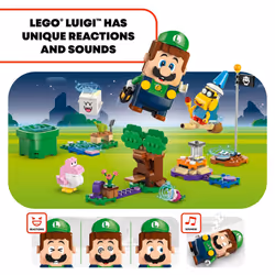 LEGO Super Mario Super Mario Adventures with Interactive Luigi Toy - Building Toys for Kids  Boys & Girls  Ages 6+ - Nintendo Birthday Gift Idea with