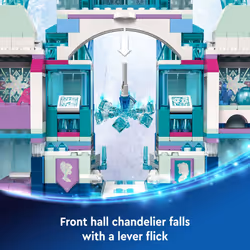 LEGO Disney Frozen Elsas Ice Palace Building Set for Kids  Princess Castle with Anna and Elsa Mini-Doll Figures  Disney Princess Toy Gift Idea for Gir