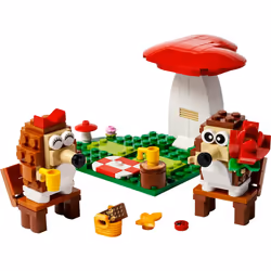LEGO Hedgehog Picnic Date Animal Toy Playset with Mushroom Model  Nature Building Set for Kids  Gift Idea for Boys and Girls Aged 8 and up Who Love Im