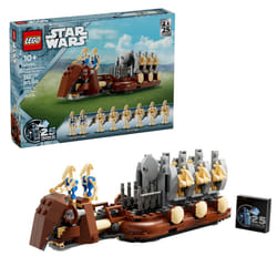 LEGO Star Wars 25th Anniversary GWP 40686: Trade Federation Troop Carrier Buildable Model - Celebrate The Phantom Menace with 8 Figures and Iconic Rac