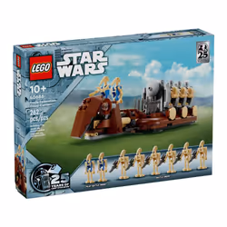 LEGO Star Wars 25th Anniversary GWP 40686: Trade Federation Troop Carrier Buildable Model - Celebrate The Phantom Menace with 8 Figures and Iconic Rac