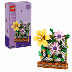LEGO Flower Trellis Display 40683 - Spring Floral Home Decor Set with Vibrant Blooms and Trellis Detailing for Kids and Adult ...
