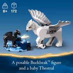 LEGO Harry Potter Forbidden Forest: Magical Creatures  Glow in The Dark Toy for Kids with Buckbeak and Thestral Fantasy Animal Figures  Harry Potter G