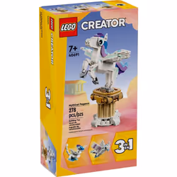 LEGO Creator 3 in 1 Mythical Pegasus  Gift for Grandchildren  Girls and Boys  Buildable Toys  40691 (278 Pieces)