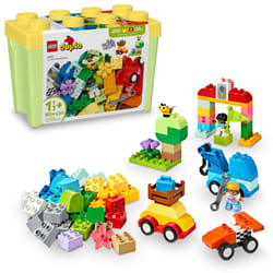 LEGO DUPLO Classic Cars and Trucks Brick Box Playset  Educational STEM Toy  Preschool Toy Building Set for Toddlers Aged 18 Months Plus  Learning Toy