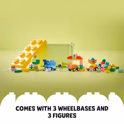 LEGO DUPLO Classic Cars and Trucks Brick Box Playset  Educational STEM Toy  Preschool Toy Building Set for Toddlers Aged 18 Months Plus  Learning Toy