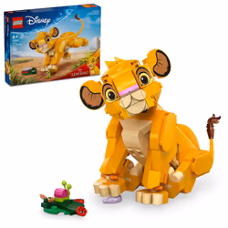 LEGO Disney Simba The Lion King Cub Buildable Disney Toy for Kids Disney Collection Lion King Movie Toy Simba Toy Construc ...