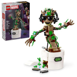 LEGO Marvel Dancing Groot  Guardians of The Galaxy Toy  Buildable Birthday Gift  Marvel Toy  Super Hero Hand-Operated Interactive Playset  Marvel Gift