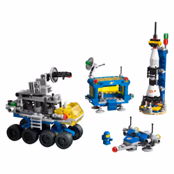 LEGO 40712 Micro Rocket Launchpad: 325 Pieces - Nostalgic Space Toy Set for Adults and Kids 9+  Inspired by Classic Space Sets from The 70s and 80s  I