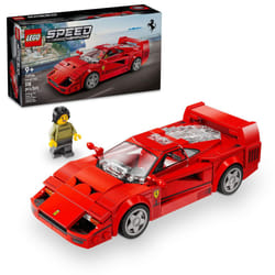 LEGO Speed Champions Ferrari F40 Supercar  Toy Car Model Building Set with Driver Minifigure  Collectible Ferrari Toy for Kids Ages 9 and Up  76934