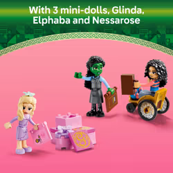 LEGO Wicked Glinda  Elphaba & Nessarose at Shiz University Building Toys - Wicked Toys for Kids  Girls & Boys  Age 7+ - Birthday Gift Idea - 75681
