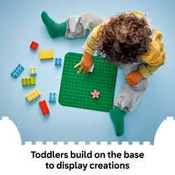 LEGO DUPLO Green Building Plate - Learning and Educational Building Toy for Toddlers  Preschool  Boys and Girls  Ages 1.5+ - Gift Ideas for Birthdays