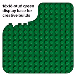 LEGO DUPLO Green Building Plate - Learning and Educational Building Toy for Toddlers  Preschool  Boys and Girls  Ages 1.5+ - Gift Ideas for Birthdays