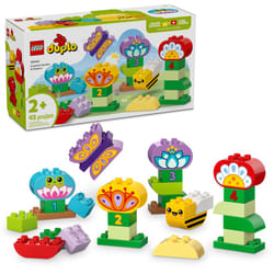 LEGO DUPLO Town Creative Garden & Flowers Building Toy Playset - Preschool Learning and Educational Flower Toy for Toddlers  Boys and Girls  Ages 2+ -