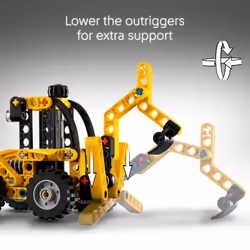 LEGO Technic Backhoe Loader Construction Toy - Building Toy Set for Boys and Girls  Ages 7+ - Educational Gift Idea for Kids Birthday with Usable Back